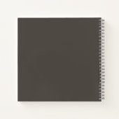 Cahier Gris Foncé aux Visages de Chat Mignons avec (Dos)