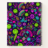 Cahier Groovy Psychedelic Smiley Face - Rétro 70 (Dos)