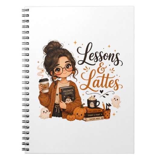 Cahier Halloween Prof Épouvantable Cadeau Latte Dr (Devant)