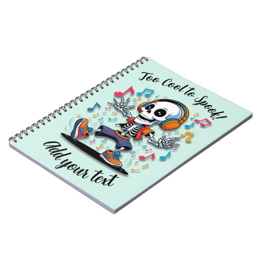 Cahier Halloween Vibes Breakdance Skeleton – Carne (Côté gauche)