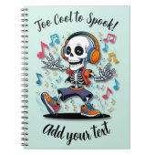 Cahier Halloween Vibes Breakdance Skeleton – Carne (Devant)
