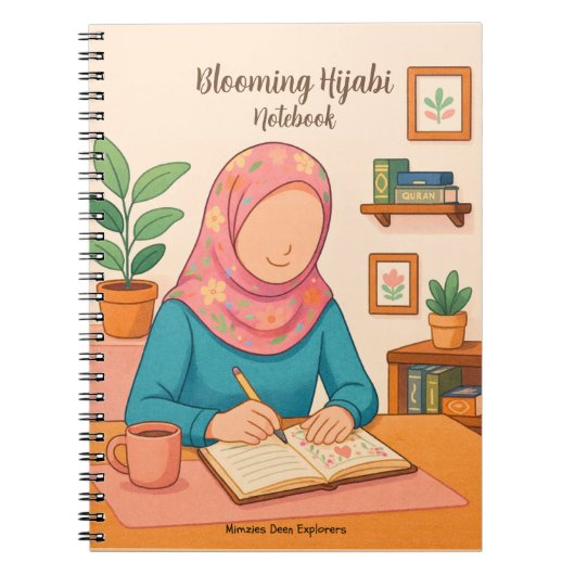 Cahier Hijabi en Fleur (Devant)
