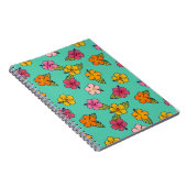 Cahier Hula Hibiscus - Turquoise (Côté Droit)