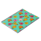 Cahier Hula Hibiscus - Turquoise (Côté gauche)