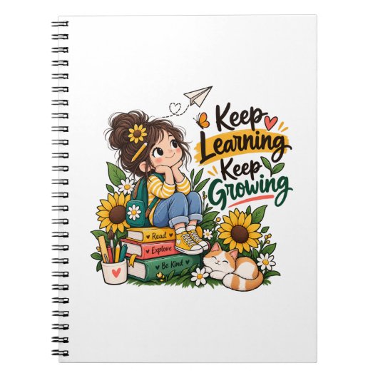 Cahier Inspirant pour Continuer à Apprendre et Gra (Devant)