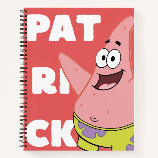 Cahier Inspiré de Patrick Star (Devant)