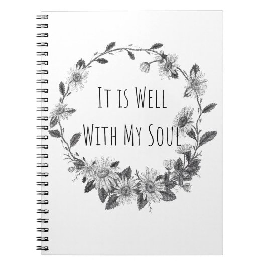 Cahier It Is Well With My Soul (Devant)