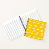 cahier jaune à rayures espagnoles carré (Intérieur)
