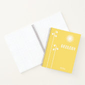 Cahier jaune mignon (Intérieur)