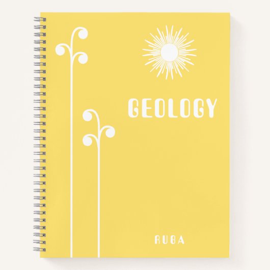 Cahier jaune mignon (Devant)