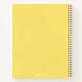 Cahier jaune mignon (Dos)
