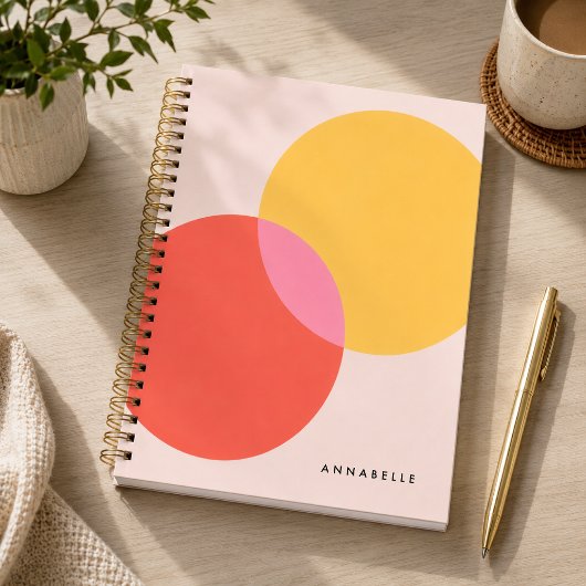 Cahier | Journal à blocs de couleurs abstraites pe
