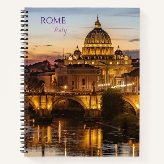 Cahier Journal à reliure spirale de Rome Italie (Devant)
