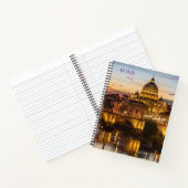 Cahier Journal à reliure spirale de Rome Italie (Intérieur)