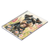 Cahier - Journal aquarelle Schnauzer pour chien Lo (Côté gauche)