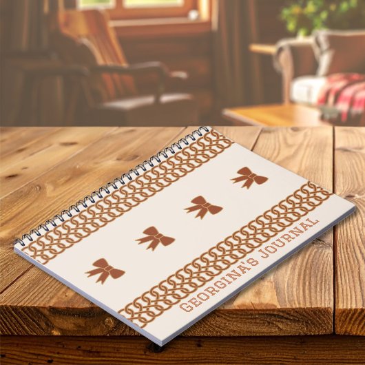 Cahier Journal Boho Bows - Tons Terre