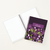 Cahier Journal Carnet Motif Violet Atténué Oiseaux (Intérieur)