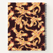 Cahier Journal Carnet Spirale Dragon Doré (Dos)