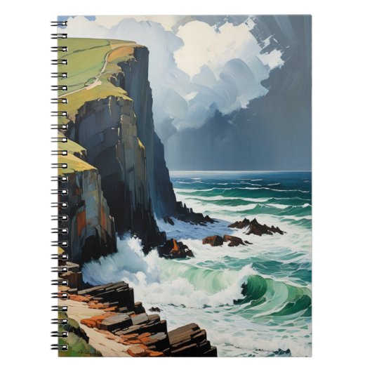 Cahier Journal des Vagues Océaniques Changeantes (Devant)