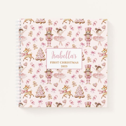 Cahier Journal Écrou de Noël pour le Premier Noël (Devant)