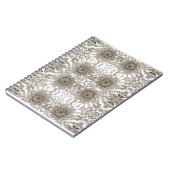Cahier Journal Élégant Fleurs Beige (Côté gauche)