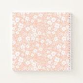 Cahier Journal Floral Monogramme Rouge (Dos)