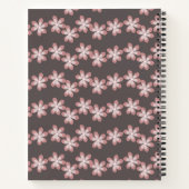 Cahier Journal Groovy Florals Rose Assourdi Nom (Dos)