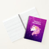 Cahier Journal Licorne Paillets Mignon (Intérieur)