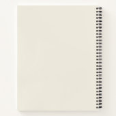 Cahier Journal Moderne Sans Serif Gras (Dos)