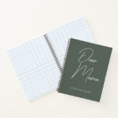 Cahier Journal Moderne Script Gras | mama (Intérieur)