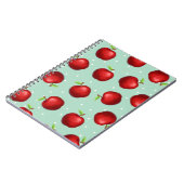 Cahier Journal Motif Pomme Rouge (Côté gauche)