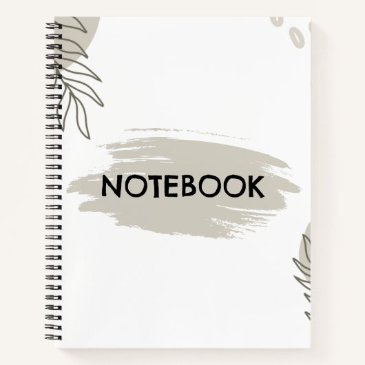 Cahier Journal Neutre Bohème Propre (Devant)