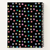 Cahier Journal Notebook avec points peints à la ma (Dos)