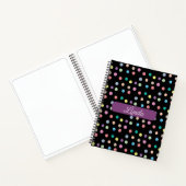 Cahier Journal Notebook avec points peints à la ma (Intérieur)