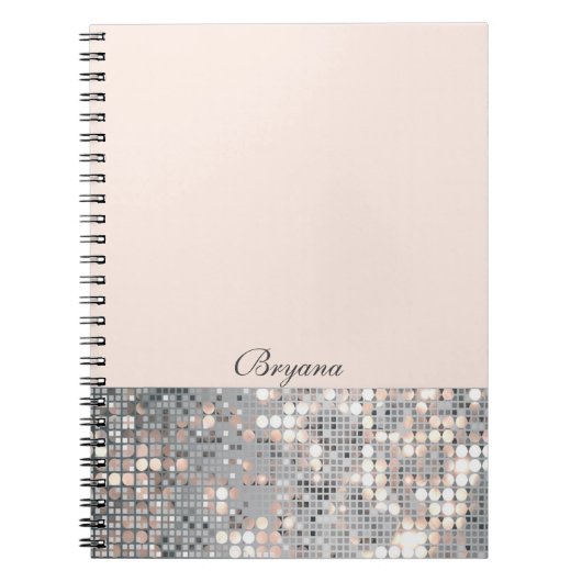 Cahier Journal Paillettes Sequins Brillants (Devant)