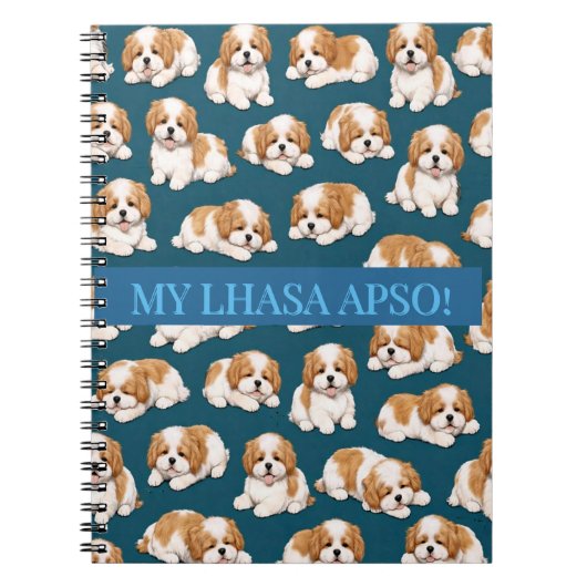 Cahier Journal Puppy Lhasa Apso (Devant)