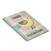 Cahier Journal Rétro Amusant Poulette Cool (Côté Droit)