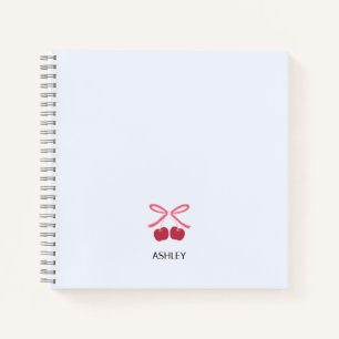 Cahier Journal Ruban Cerise Mignon