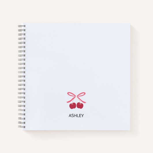 Cahier Journal | Ruban Cerise Mignon (Devant)