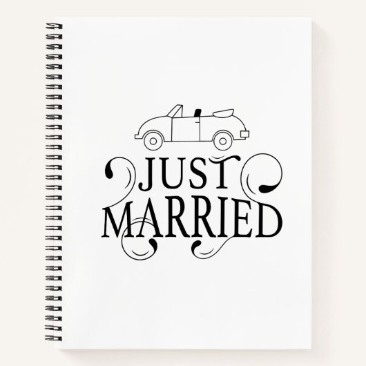 Cahier Journal Simple Noir & Blanc (Devant)
