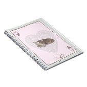 Cahier journal spirale cottagecore mignon  (Côté Droit)