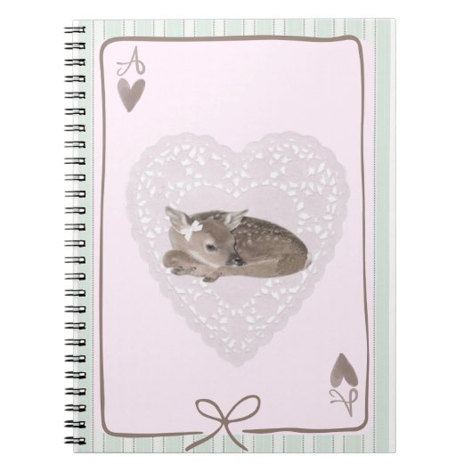 Cahier journal spirale cottagecore mignon  (Devant)