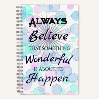 Cahier Journal Spirale Quelque Chose de Merveilleu