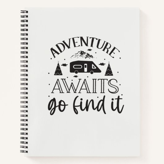 Cahier Journalier Esthétique Noir & Blanc Propre (Devant)