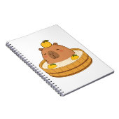 Cahier Kawaii Yuzu Bain Onsen Capybara Mignon (Côté Droit)