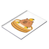 Cahier Kawaii Yuzu Bain Onsen Capybara Mignon (Côté gauche)