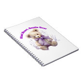 Cahier Kind Heart Gentle Bear - Dessin d'ours mign (Côté Droit)
