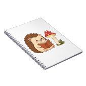 Cahier Lampe Champignon Lecteur Hérisson Mignon (Côté Droit)