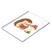 Cahier Lampe Champignon Lecteur Hérisson Mignon (Côté gauche)