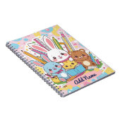 Cahier Lapin Mignon & Amis – Nom Éditable (Côté Droit)